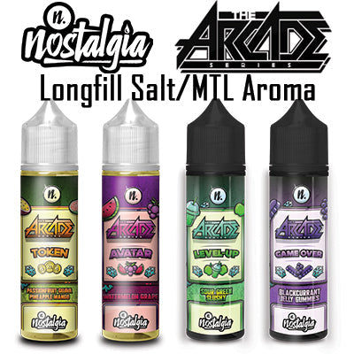 Nostalgia Arcade Flavour Shot | Nic Salt / MTL | Long Fill | 30ml in 60ml Bottle