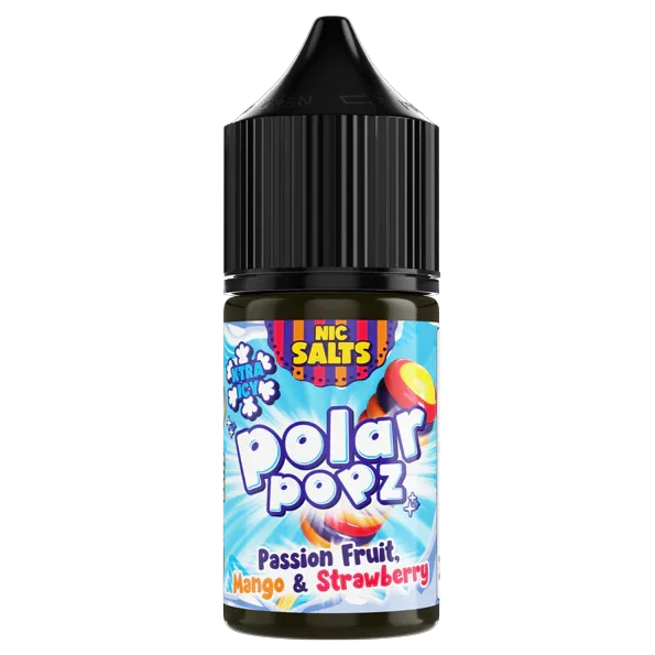 Polar Popz - Passion Fruit, Mango & Strawberry Xtra | Nic Salt | 30mg & 50mg | 30ml