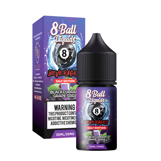 8 Ball - Blackcurrant Grape Soda Nic Salt | 25mg & 50mg | 30ml