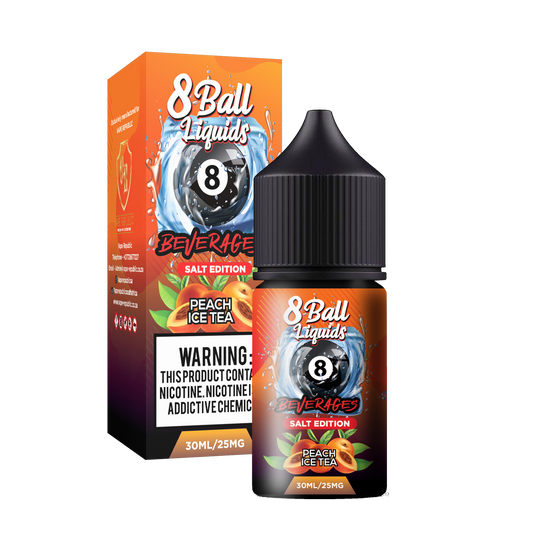 8 Ball - Peach Ice Tea Nic Salt | 25mg & 50mg | 30ml