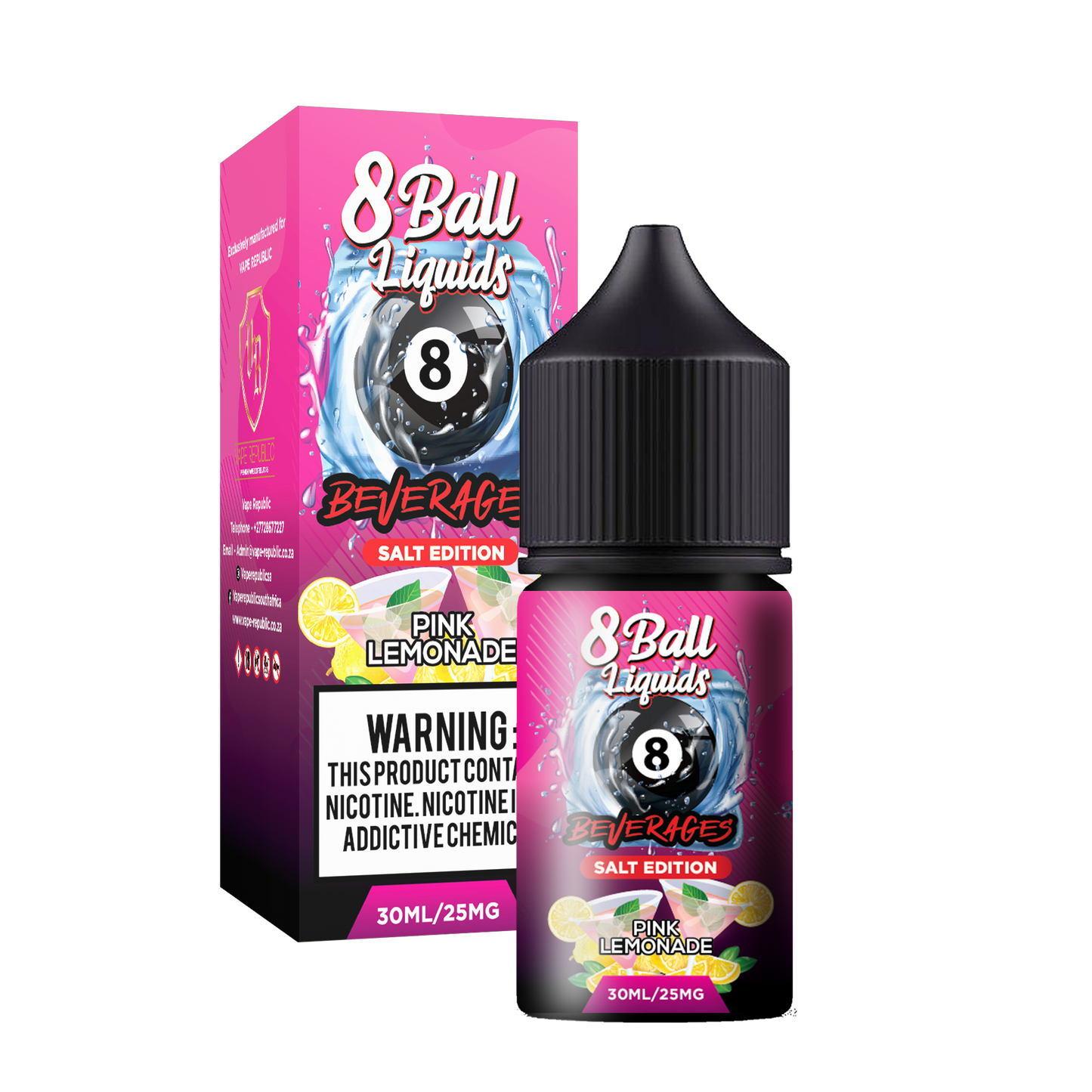 8 Ball - Pink Lemonade Nic Salt | 25mg & 50mg | 30ml