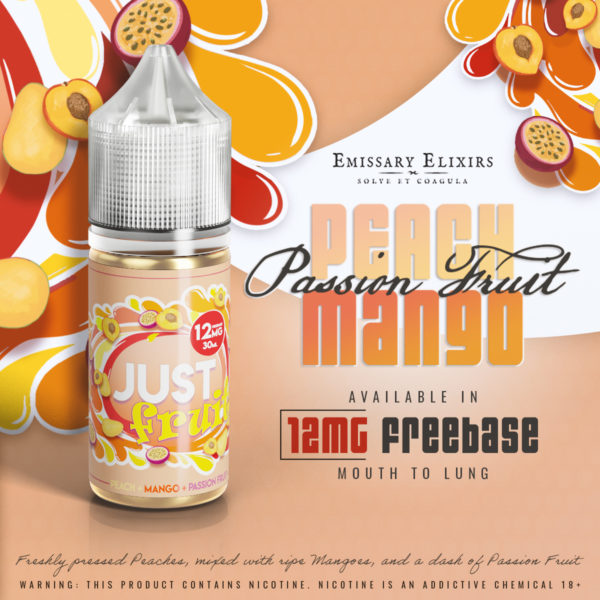 Just Fruit - Peach Mango Passion Fruit | MTL | 12mg | 30ml