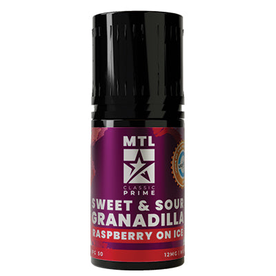 Classic Prime - Sweet & Sour Granadilla Raspberry | MTL | 12mg | 30ml