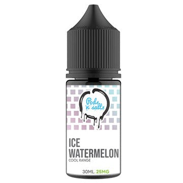 Pods n Salts - Ice Watermelon | Nic Salt | 25mg | 30ml