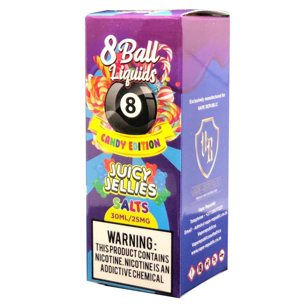 8 Ball Candy Salts - Juicy Jellies | Nic Salts | 25mg & 50mg | 30ml