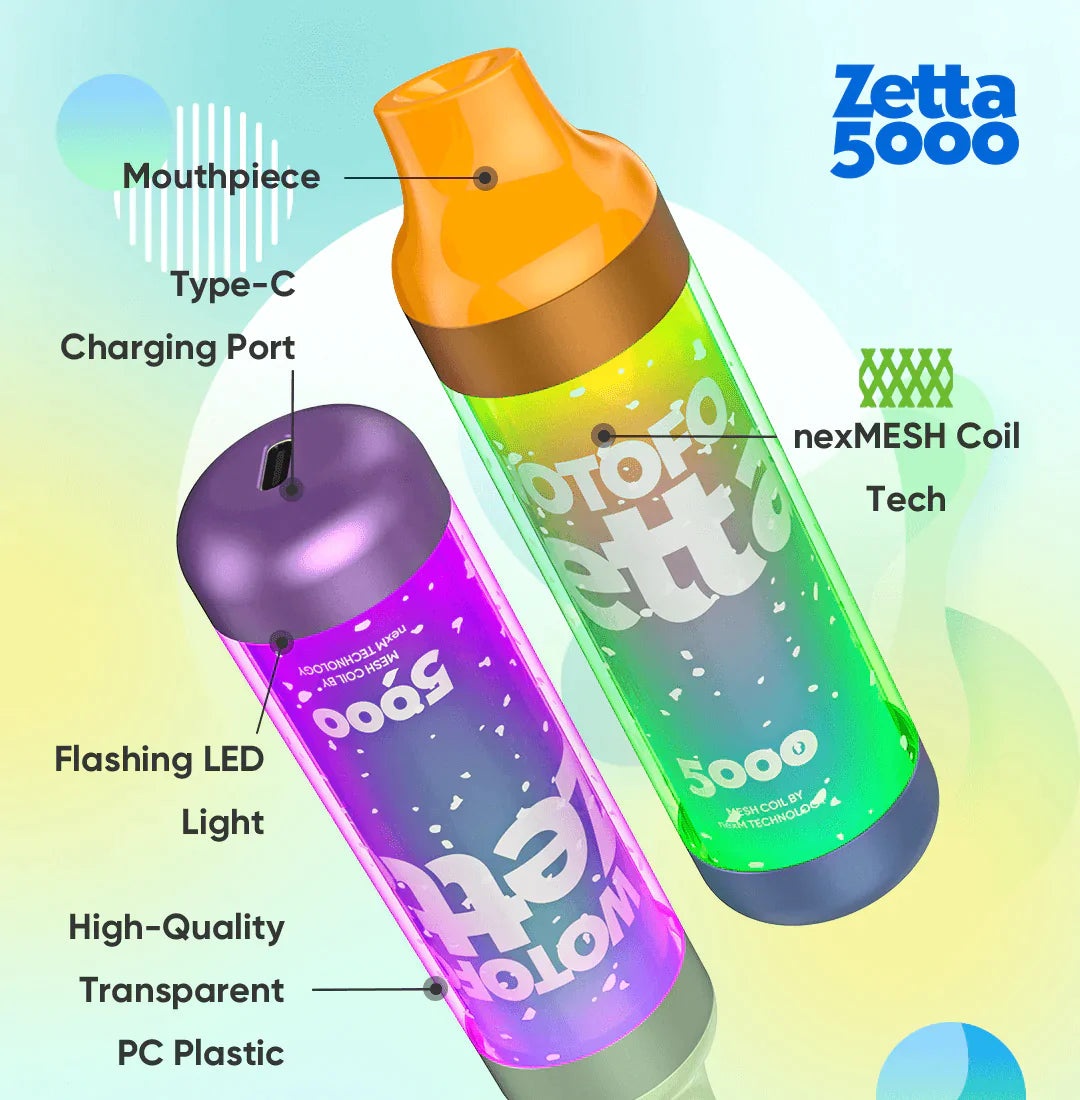 Wotofo Zetta Disposable 5000 Puffs | 50mg Nic Salt